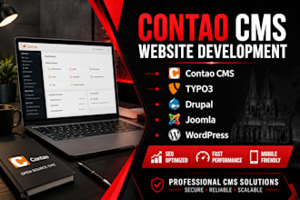 build customize fix and optimize your contao cm, typo3 drupal joomla website