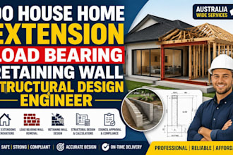aus house home extension plan load bearing retaining wall structural design
