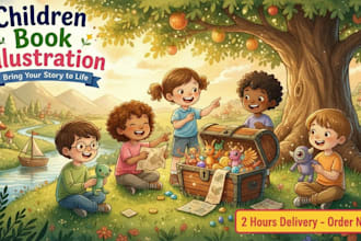 children book illustration and children book illustration