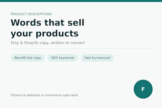 write etsy and shopify product descriptions that convert
