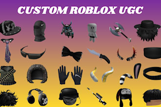 design custom roblox ugc accessories and wearable 3d assets