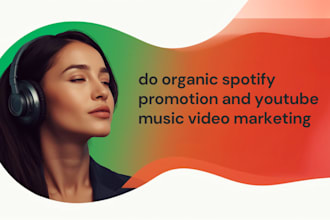 do organic spotify promotion and youtube music video marketing