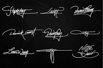 design luxury signature and handwritten business logo