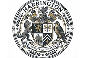 design heraldic luxury family crest logo