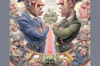 do digital political cartoon for political cartoon