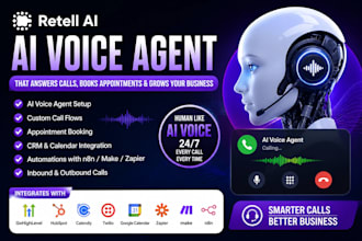 build retell ai voice agent ai receptionist and ai calling agent