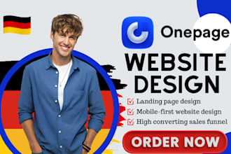 use onepage io design one page german website and landing page that win clients