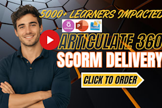 create interactive elearning course with articulate360 and scorm video narration