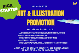 do art and illustration kickstarter crowdfunding campaign promotion