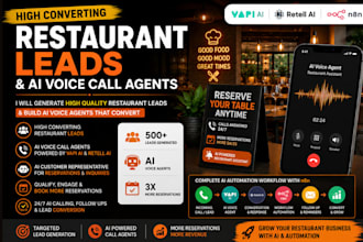 generate restaurant leads vapi retell ai voice call agent ai chatbot