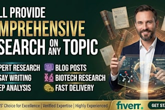 write about any topic by doing thorough research