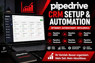 setup, customize, automate, and optimize your pipedrive CRM