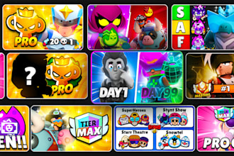 design a high CTR brawl stars thumbnail that gets clicks