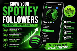 grow your spotify followers organically and safely