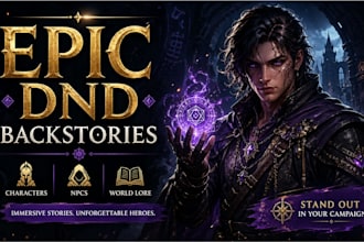 human written characters backstories scene roles arcs for next dnd npcs ttrpg