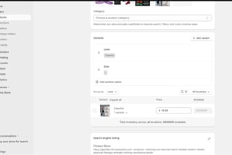 do product listing for shopify store