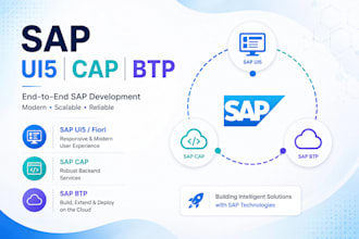develop sap ui5 fiori applications and custom dashboards using cap and btp