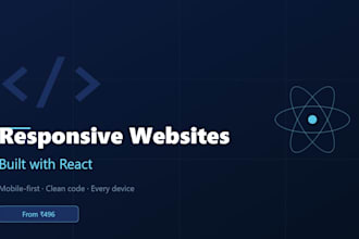 build responsive frontend websites with react