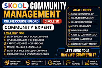 do skool community management online course upload circle so community expert