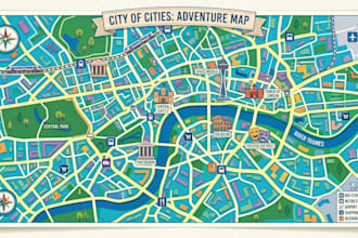 design professional city maps, tourist maps, and vector maps