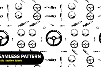 create seamless pattern designs for fabric and textile