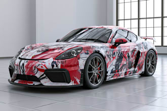 draw car wrap vehicle wrap truck wrap racing car wrap