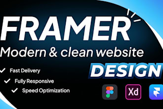 build a professional figma to framer, framer website design, framer