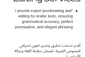 be your professional arabic proofreader and editor