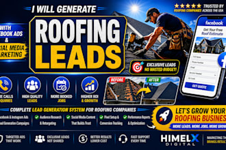 generate roofing leads with facebook ads and social media marketing