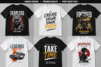 create professional custom t shirt designs for print