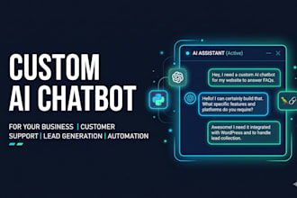 build a custom ai chatbot using API