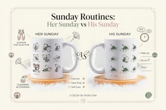 design a uniquemug for gifts, couples, family or business