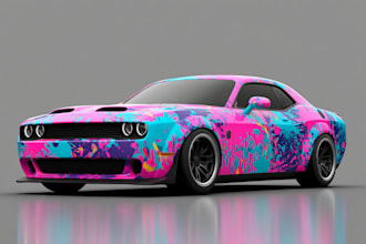 design professional vehicle wrap, car wrap, van wrap