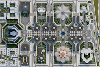 create 3d landscape walkthrough animation urban design town planning masterplan