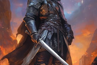 draw d and d character art and character art