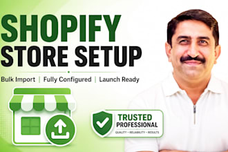setup your shopify store and bulk import products