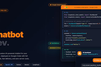 make an ai chatbot using google colab