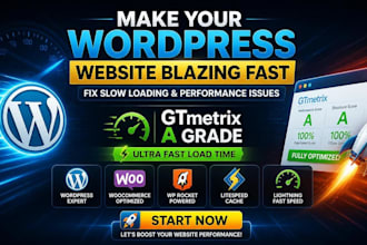 improve wordpress pagespeed score to a grade