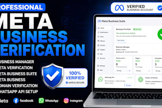 verify meta business manager meta business suite and whatsapp api