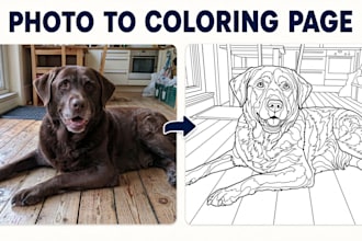 turn your photo into a clean printable coloring page