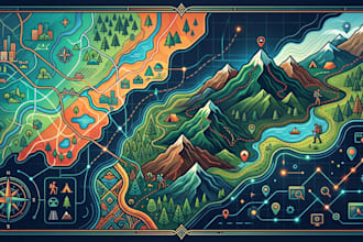 design hiking maps, interactive maps, and regional maps