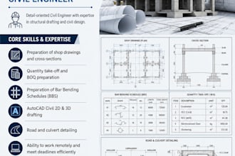prepare structural shop drawings, bbs and boq professionally