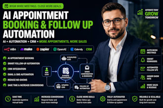 build ai appointment booking and follow up automation with n8n CRM
