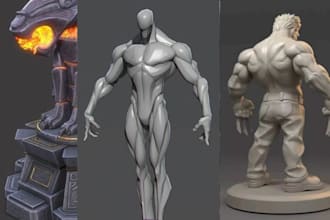 do 3d sculpting for characters creatures miniatures and game assets
