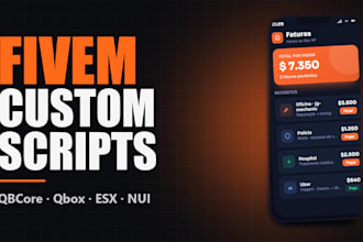 develop a custom fivem script for qbcore, qbox or esx with nui