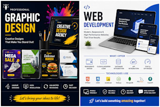 make a web design or graphics design