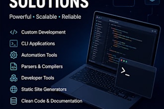 build custom software tools, parsers, compilers and automation systems