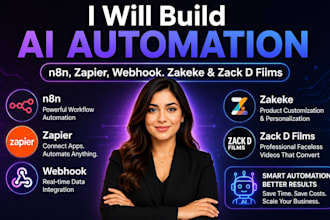 setup ai n8n zapier webhook integration automation expert zack d films zakeke