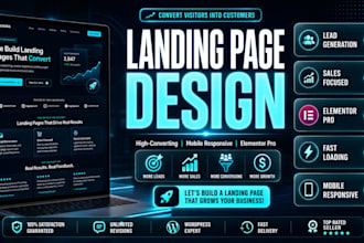 create a responsive wordpress landing page