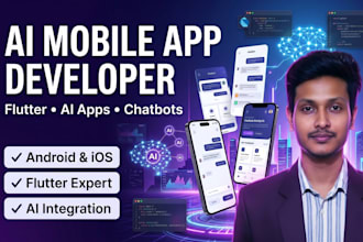 be your ai app developer for flutter mobile applications cross platform